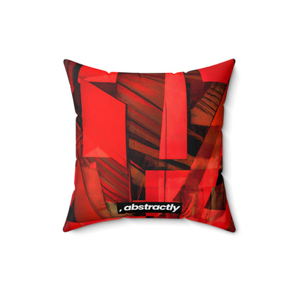 Louise Lockhart - Applied Force, Abstractly - Faux Suede Throw Pillow