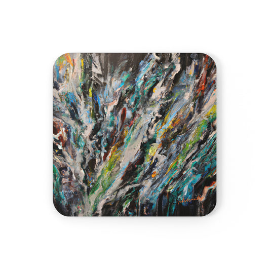 Boniface Spectrum - Chemistry, Abstractly - Corkwood Coaster Set of 4