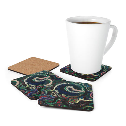 Stellar Silverinium - Chemistry, Abstractly - Corkwood Coaster Set of 4