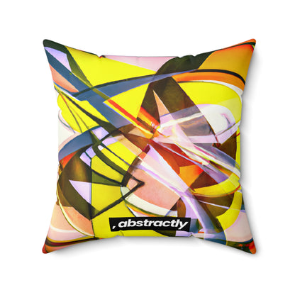 Russell Sternberg - Electromagnetic Force, Abstractly - Faux Suede Throw Pillow