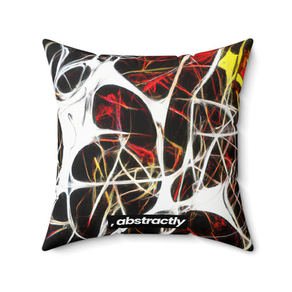 Beatrice Coleman - Electric Force, Abstractly - Faux Suede Throw Pillow