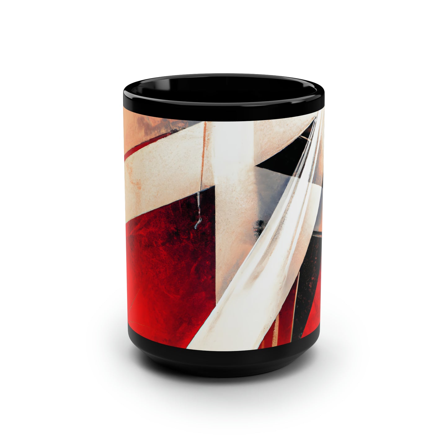 Clara Westbrook - Normal Force, Abstractly - Black Ceramic Mug 15oz