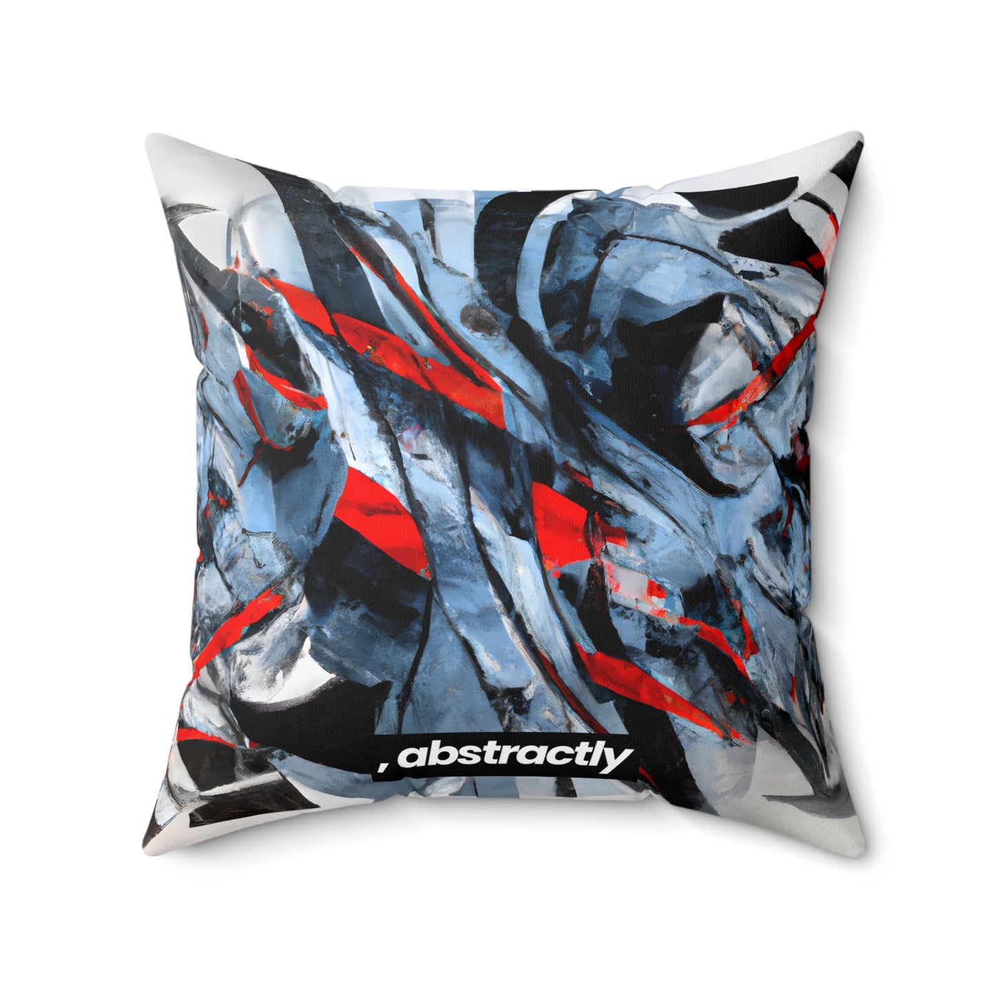 Elizabeth Rutherford - Applied Force, Abstractly - Faux Suede Throw Pillow