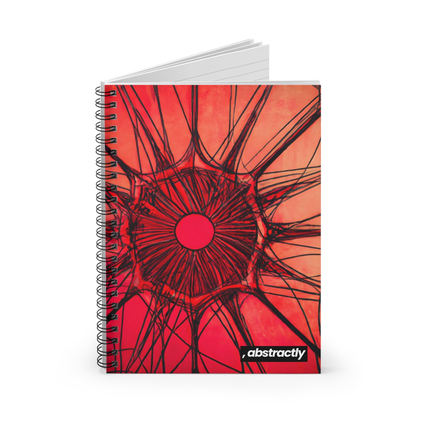 Elizabeth Rutherford - Magnetic Force, Abstractly - Spiral Notebook