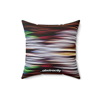 Victor Kienzle - Spring Force, Abstractly - Faux Suede Throw Pillow