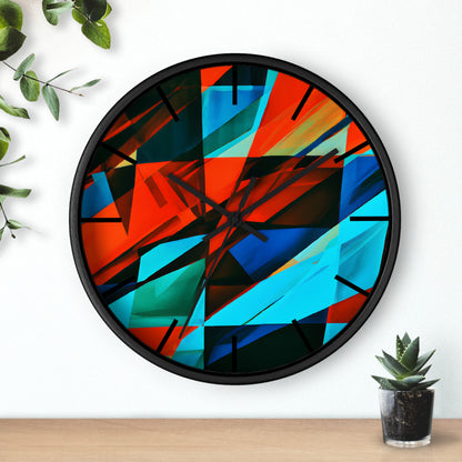 Helen Brandt - Electric Force, Abstractly - Wall Clock