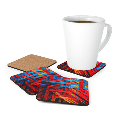 Maria Steinberg - Gravity Force, Abstractly - Corkwood Coaster Set of 4