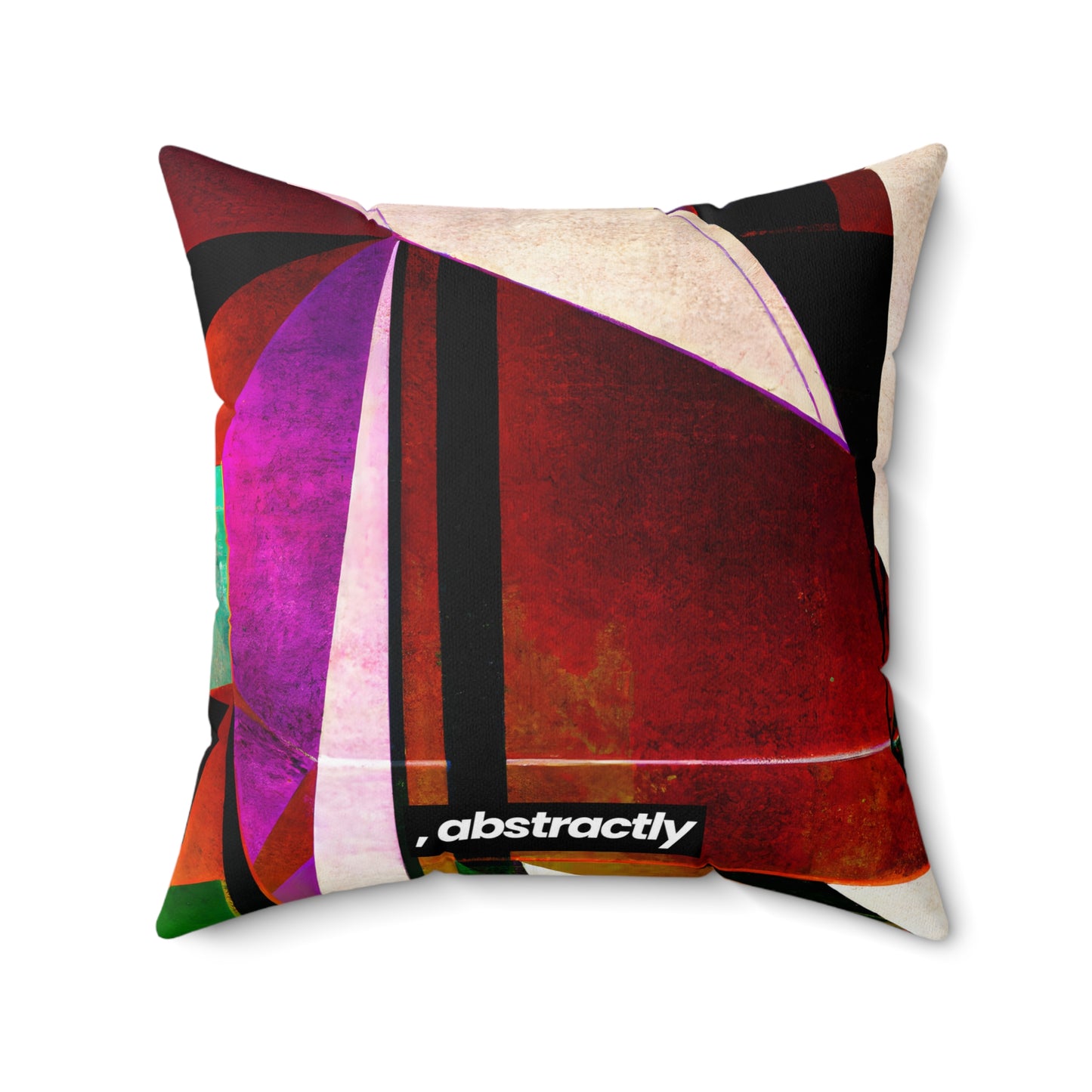 Fiona Hubble - Applied Force, Abstractly - Faux Suede Throw Pillow