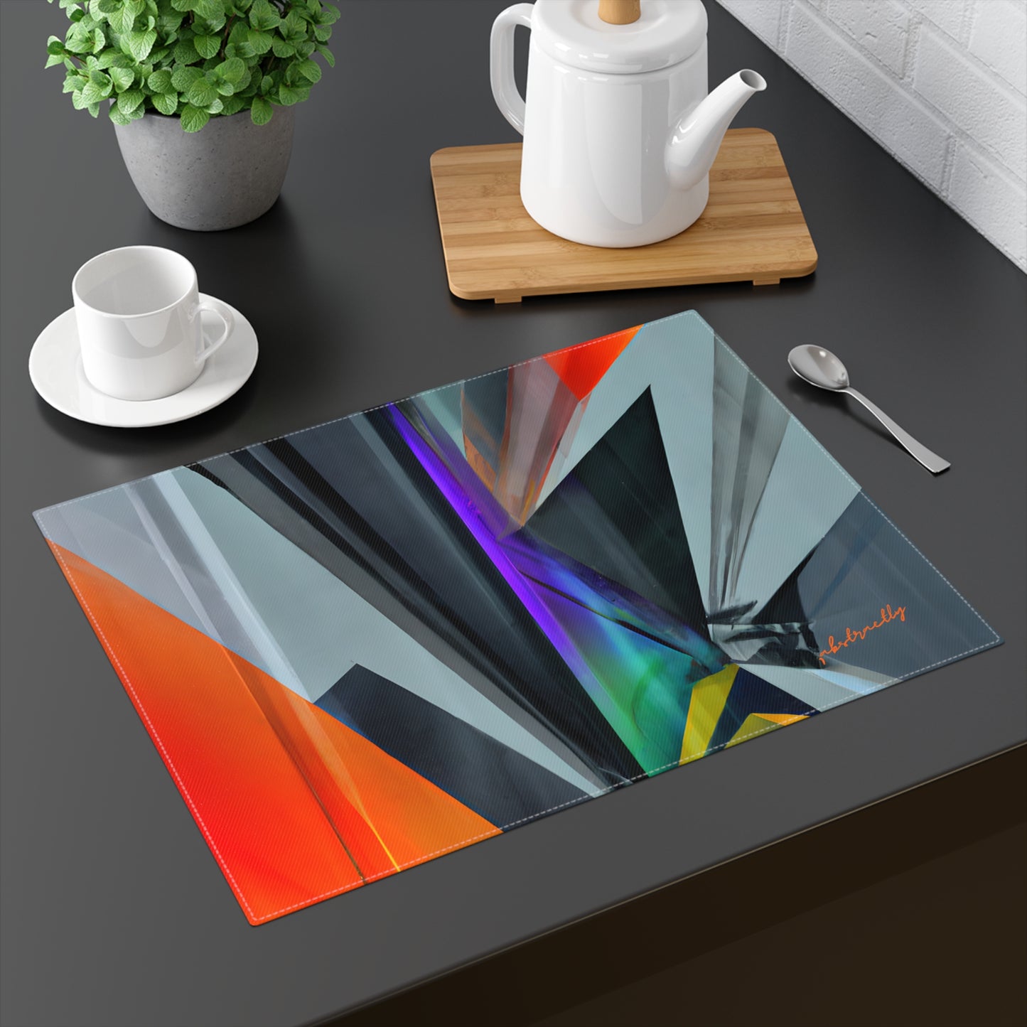 Astrid Hoffmann - Gravity Force, Abstractly - Placemat