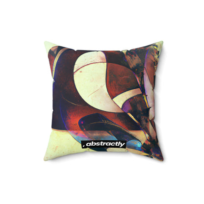 Marianne Rosenfield - Strong Force, Abstractly - Faux Suede Throw Pillow