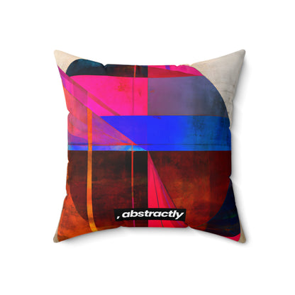 Marion Friesner - Strong Force, Abstractly - Faux Suede Throw Pillow