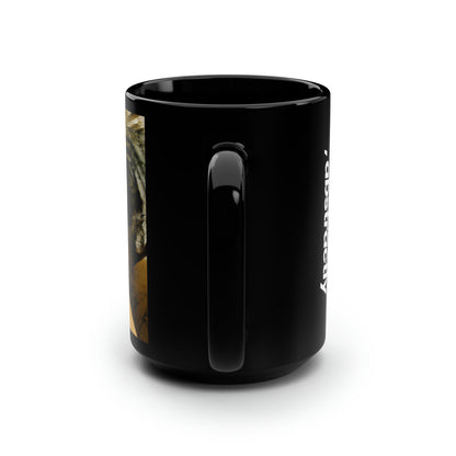 Amelia Barrington - Applied Force, Abstractly - Black Ceramic Mug 15oz