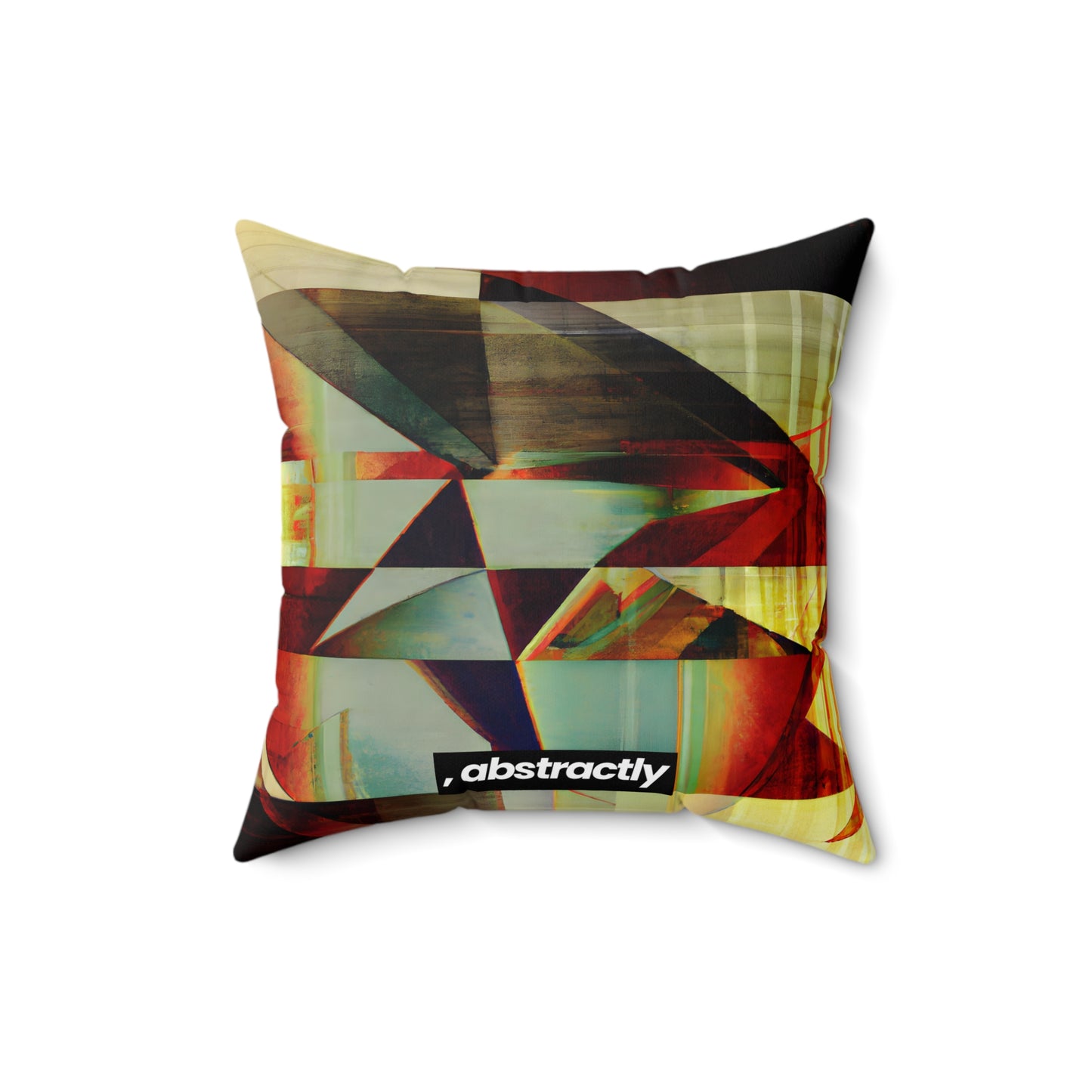 Eugene Bronson - Tension Force, Abstractly - Faux Suede Throw Pillow