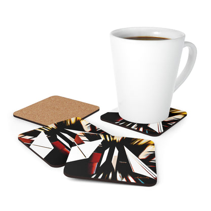 Adrienne Holtzmann - Applied Force, Abstractly - Corkwood Coaster Set of 4