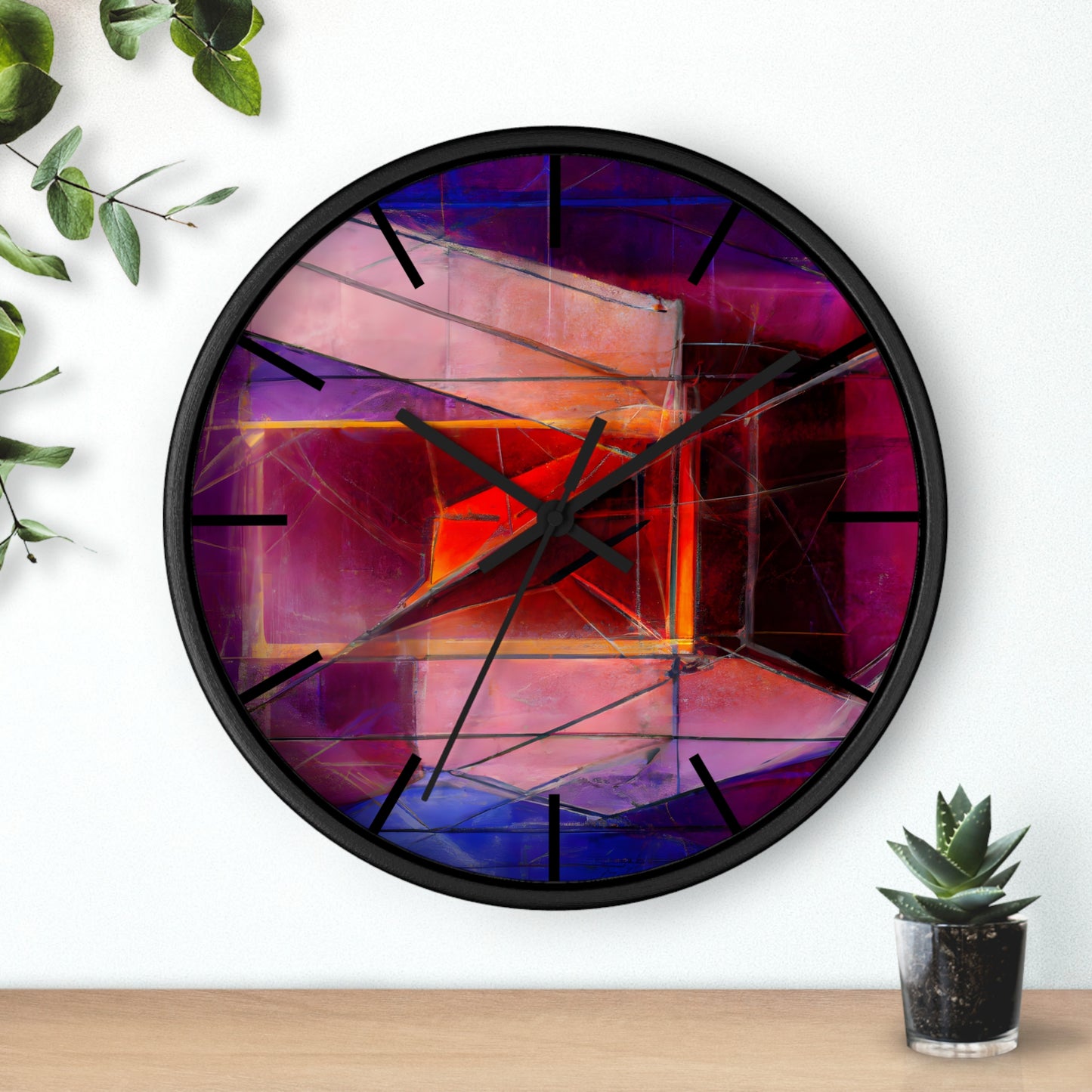 Margaret Hollis - Strong Force, Abstractly - Wall Clock