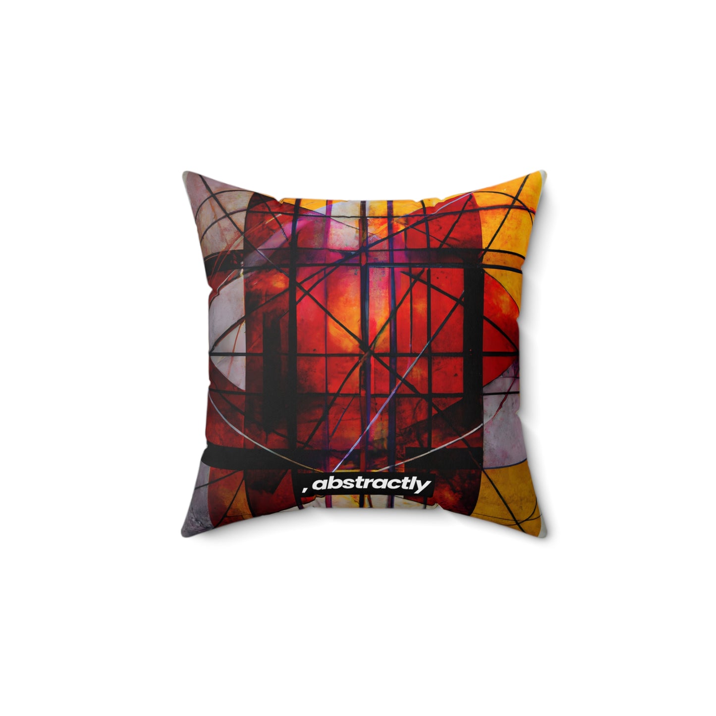 Valeria Delgado - Strong Force, Abstractly - Faux Suede Throw Pillow