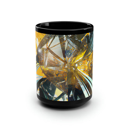 Peak Integrity - Tax, Abstractly - Black Ceramic Mug 15oz