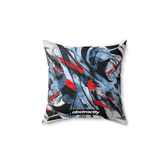 Elizabeth Rutherford - Applied Force, Abstractly - Faux Suede Throw Pillow