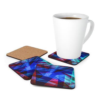 Lena Bernstein - Friction Force, Abstractly - Corkwood Coaster Set of 4