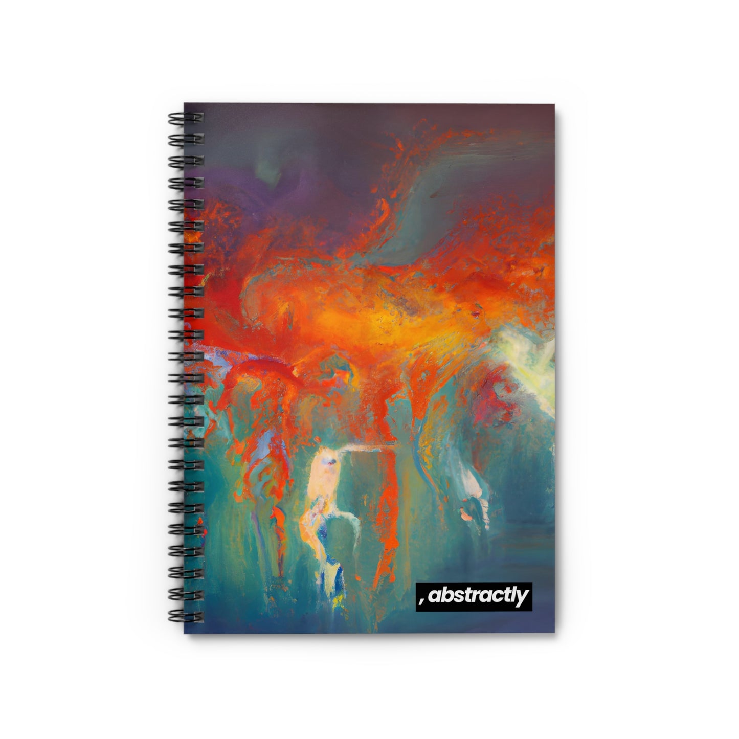 Fluxonite Crystal - Chemistry, Abstractly - Spiral Notebook