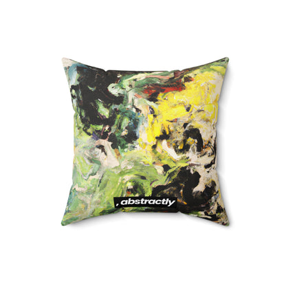 Lustra Vanadium Crystal - Chemistry, Abstractly - Faux Suede Throw Pillow