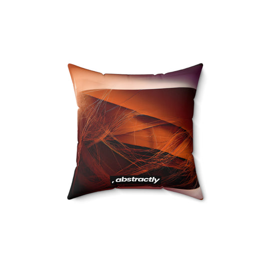 Leonard Frohman - Strong Force, Abstractly - Faux Suede Throw Pillow