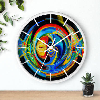 Clarence Strickland - Electric Force, Abstractly - Wall Clock