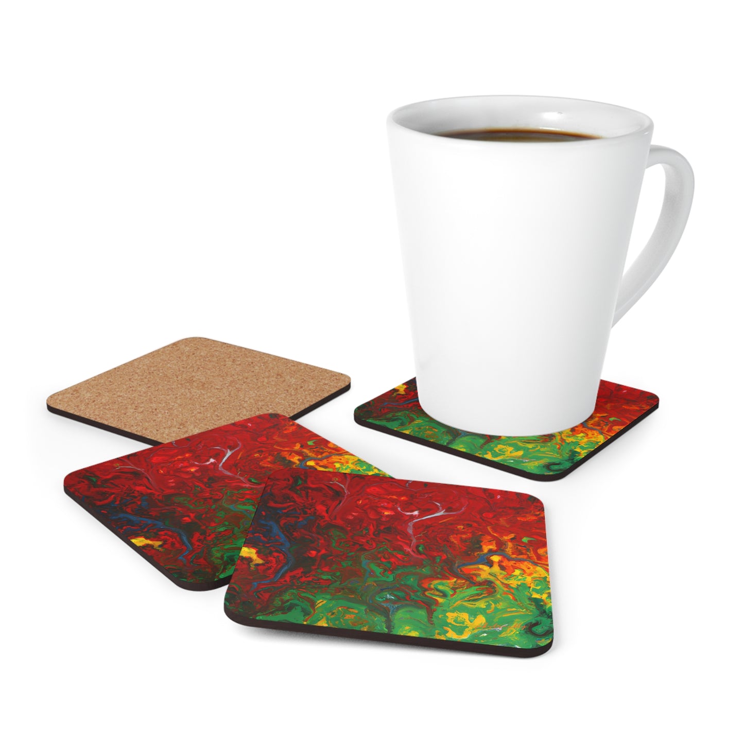 Ionisperse - Chemistry, Abstractly - Corkwood Coaster Set of 4