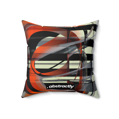 Lena Norberg - Spring Force, Abstractly - Faux Suede Throw Pillow