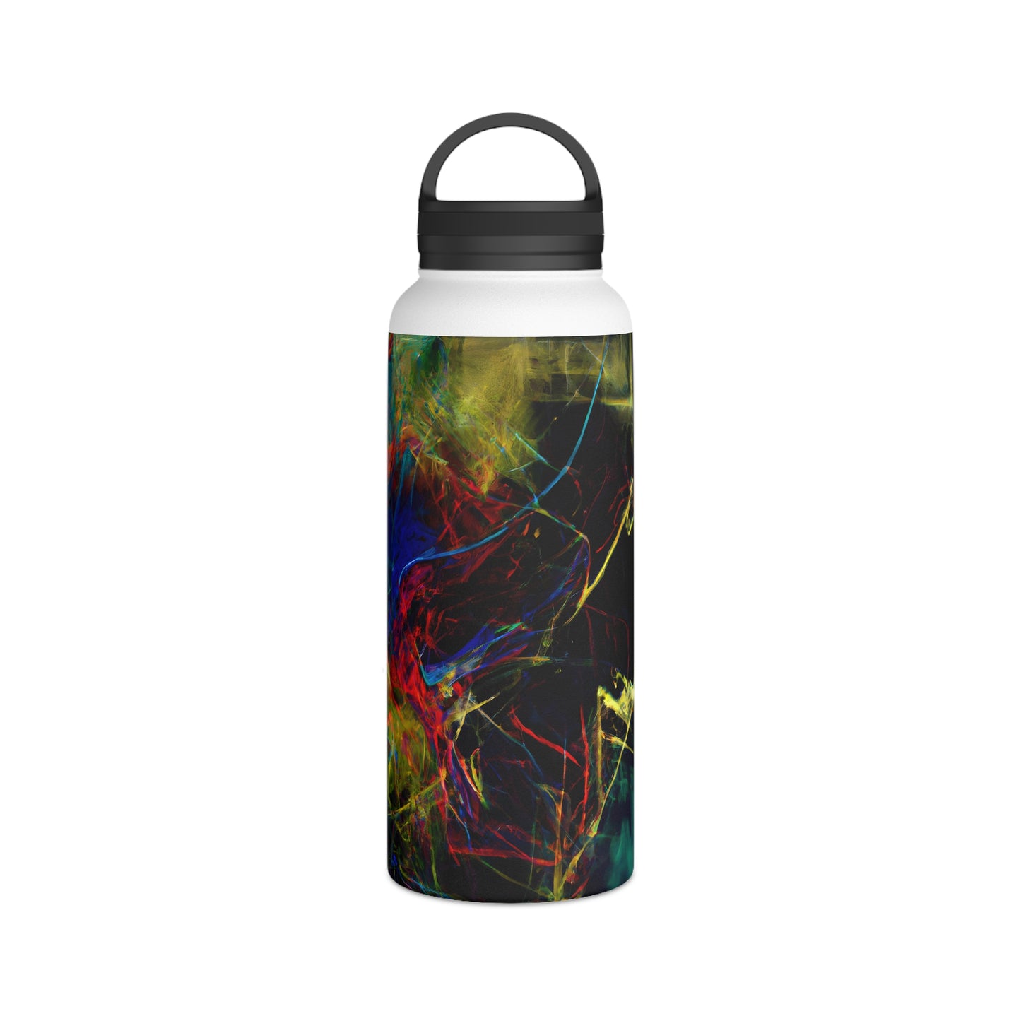 Connie Valdez - Electric Force, Abstractly - Stainless Steel Water Bottle