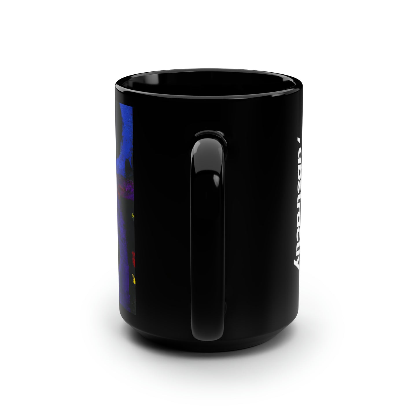 Zephyrium Oxide - Chemistry, Abstractly - Black Ceramic Mug 15oz