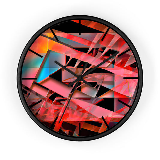 Adrian Strauss - Electric Force, Abstractly - Wall Clock