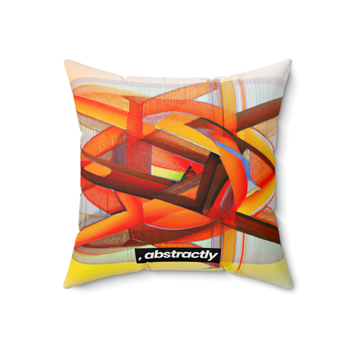 Dorian Stansfield - Magnetic Force, Abstractly - Faux Suede Throw Pillow