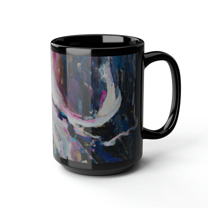 Lumina Etherium - Chemistry, Abstractly - Black Ceramic Mug 15oz