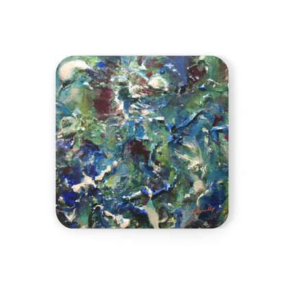 Crystalloxium Ether - Chemistry, Abstractly - Corkwood Coaster Set of 4