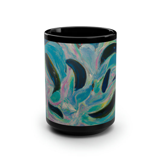 Astro Hydrogenite - Chemistry, Abstractly - Black Ceramic Mug 15oz