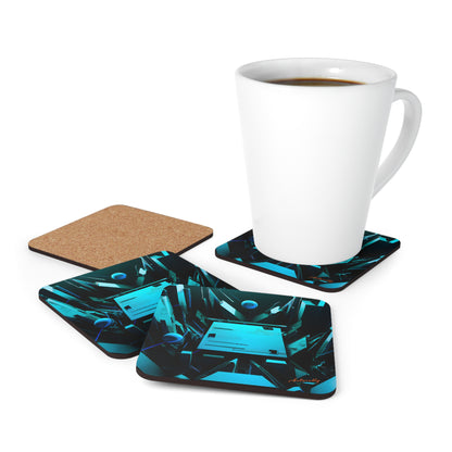 Summit Financial - Accrual, Abstractly - Corkwood Coaster Set of 4