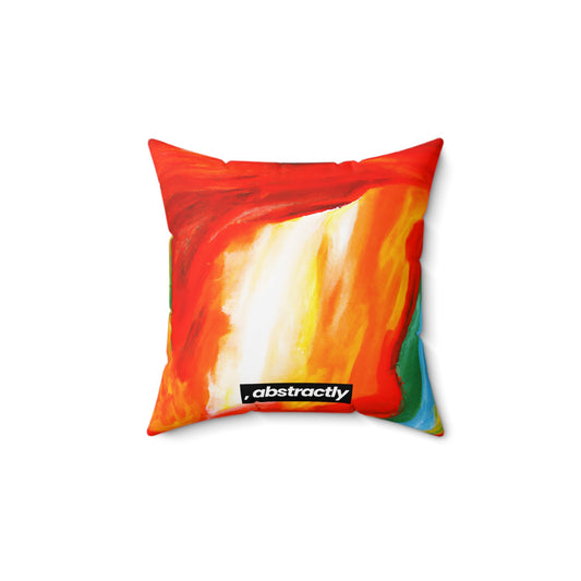 Lunarlite Crystalloid - Lithium, Abstractly - Faux Suede Throw Pillow