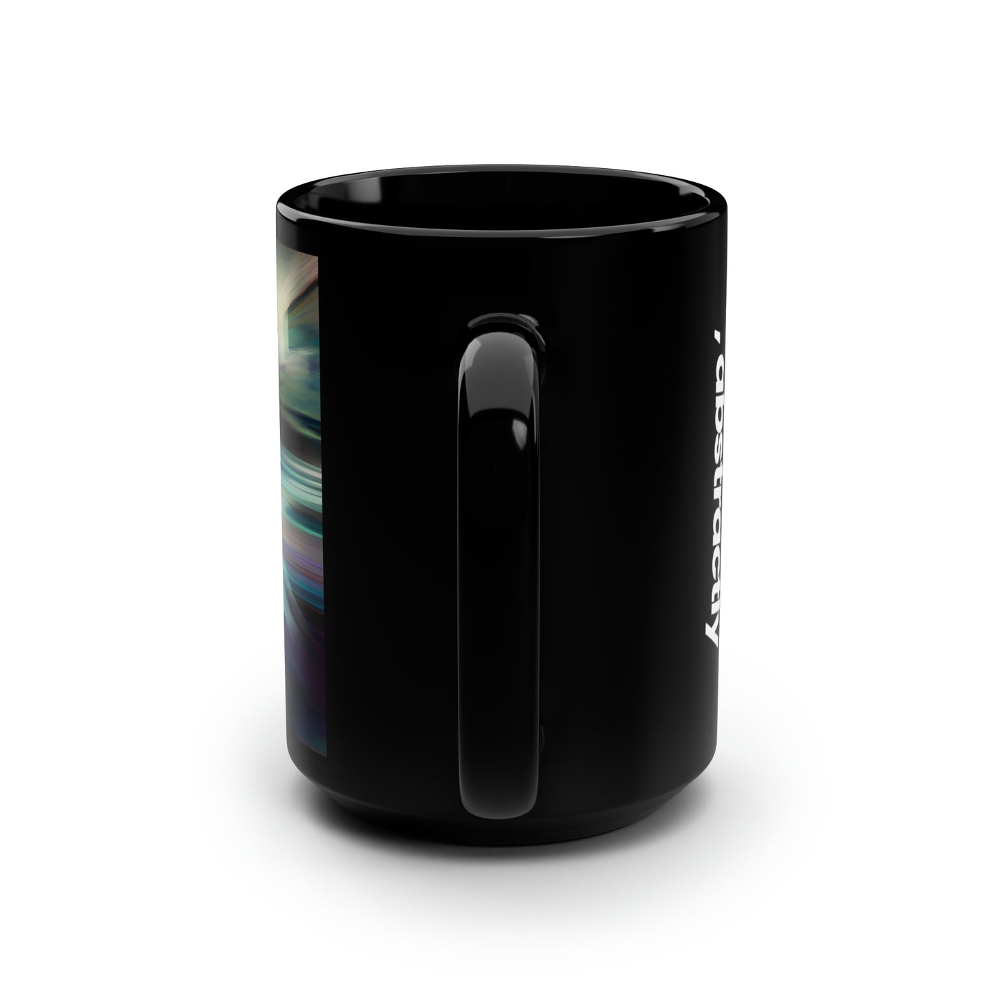 Alice Hartmann - Weak Force, Abstractly - Black Ceramic Mug 15oz