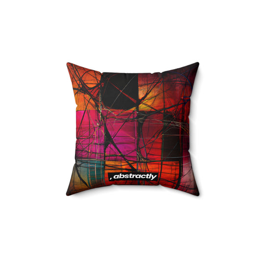 Evelyn Harrison - Strong Force, Abstractly - Faux Suede Throw Pillow