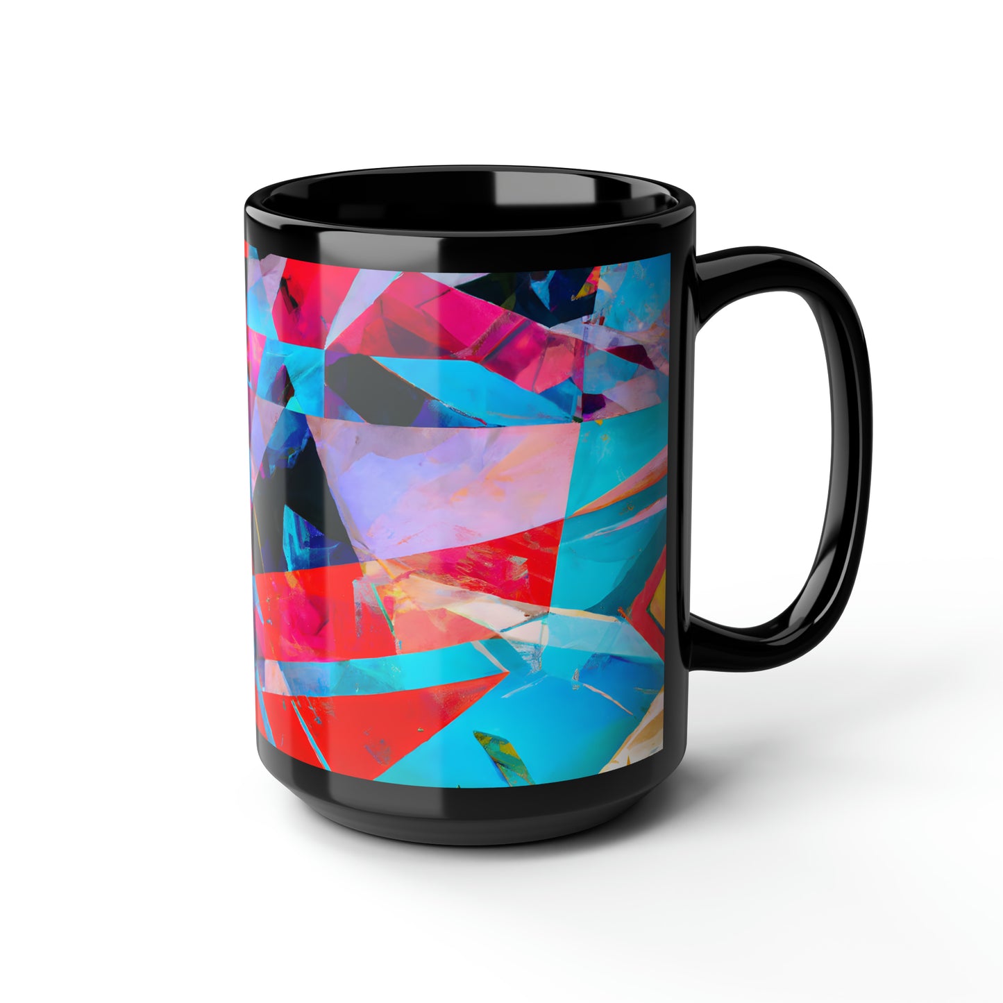 Aiden Merrick - Normal Force, Abstractly - Black Ceramic Mug 15oz