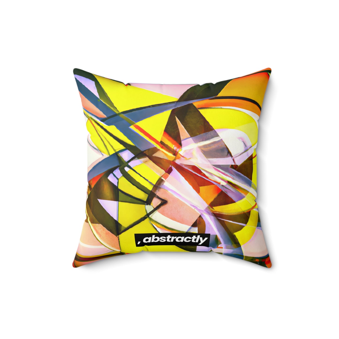 Russell Sternberg - Electromagnetic Force, Abstractly - Faux Suede Throw Pillow