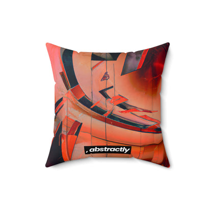 Caroline Adler - Weak Force, Abstractly - Faux Suede Throw Pillow