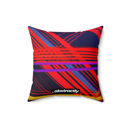 Leonard Goldstein - Air Resistance Force, Abstractly - Faux Suede Throw Pillow