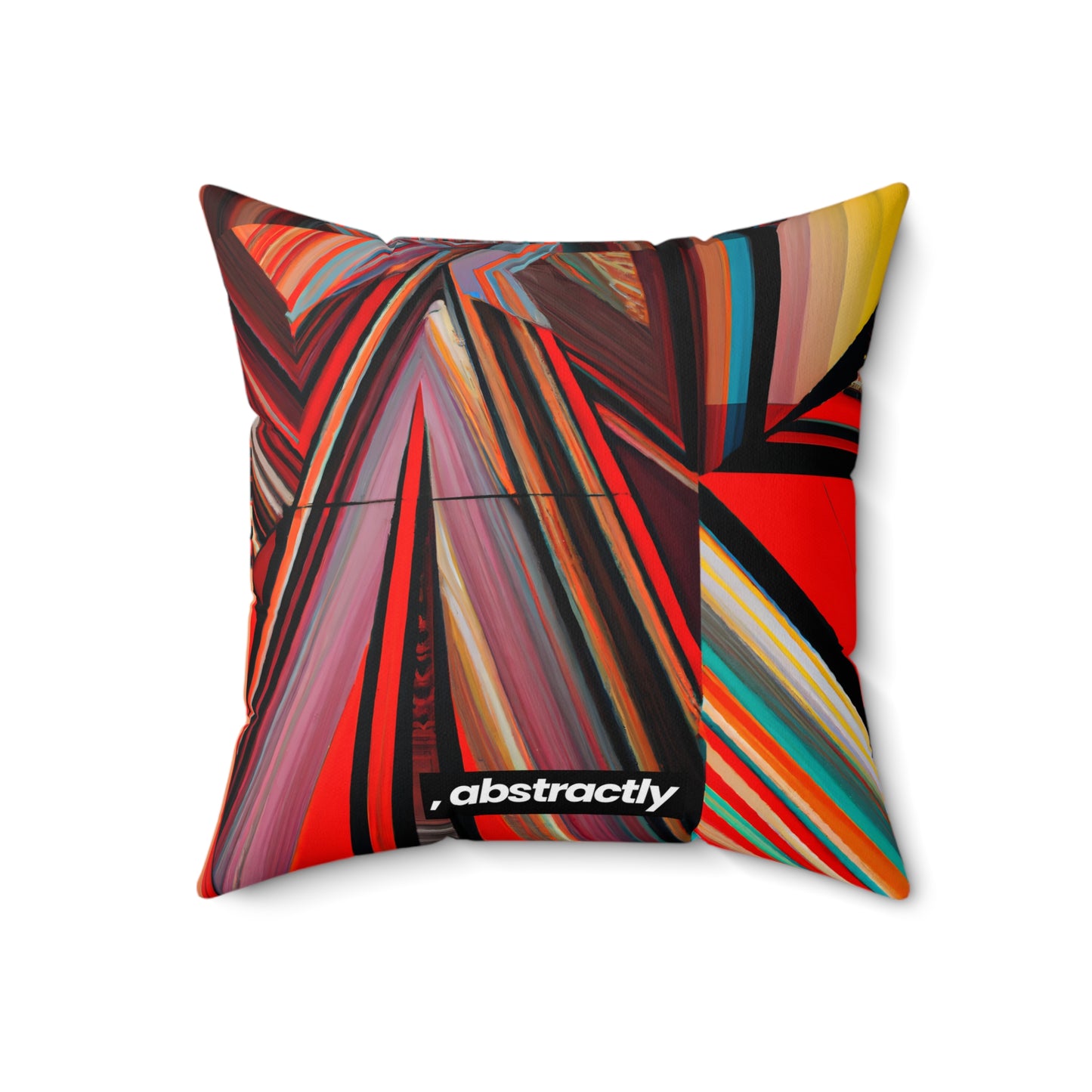 Clara Wentworth - Applied Force, Abstractly - Faux Suede Throw Pillow