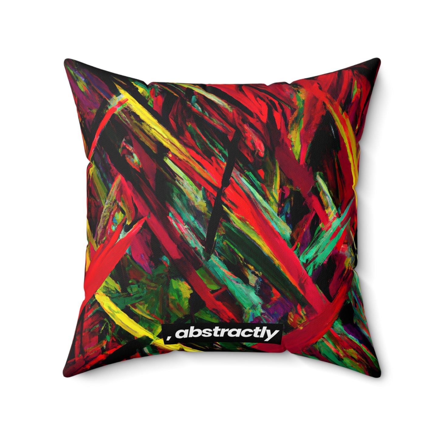 Jack Marcus - Electric Force, Abstractly - Faux Suede Throw Pillow