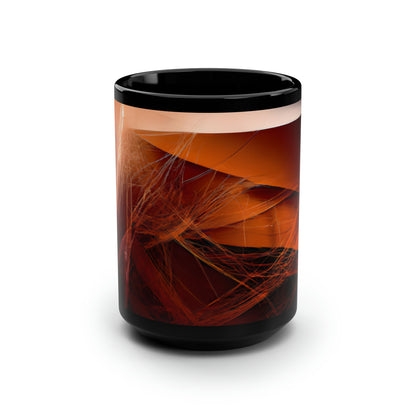 Leonard Frohman - Strong Force, Abstractly - Black Ceramic Mug 15oz