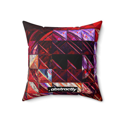 Nancy Hartley - Friction Force, Abstractly - Faux Suede Throw Pillow