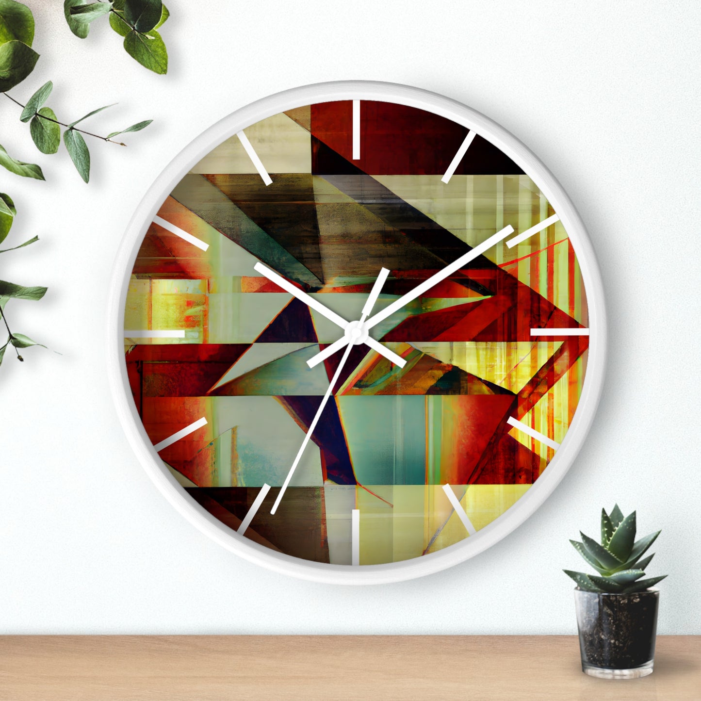 Eugene Bronson - Tension Force, Abstractly - Wall Clock