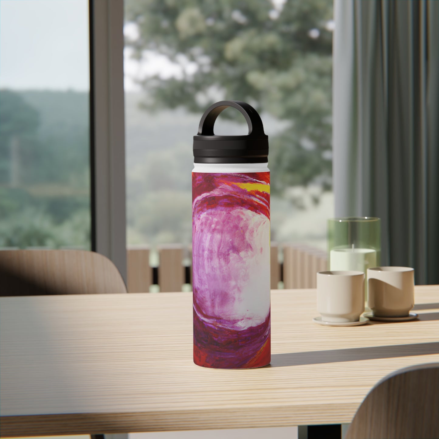 Quazarium Crystalite - Vanadium, Abstractly - Stainless Steel Water Bottle